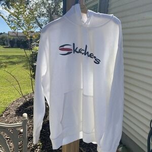 Skechers Men's Go Lounge White Hooded‎ Sweatshirt 2XL           662